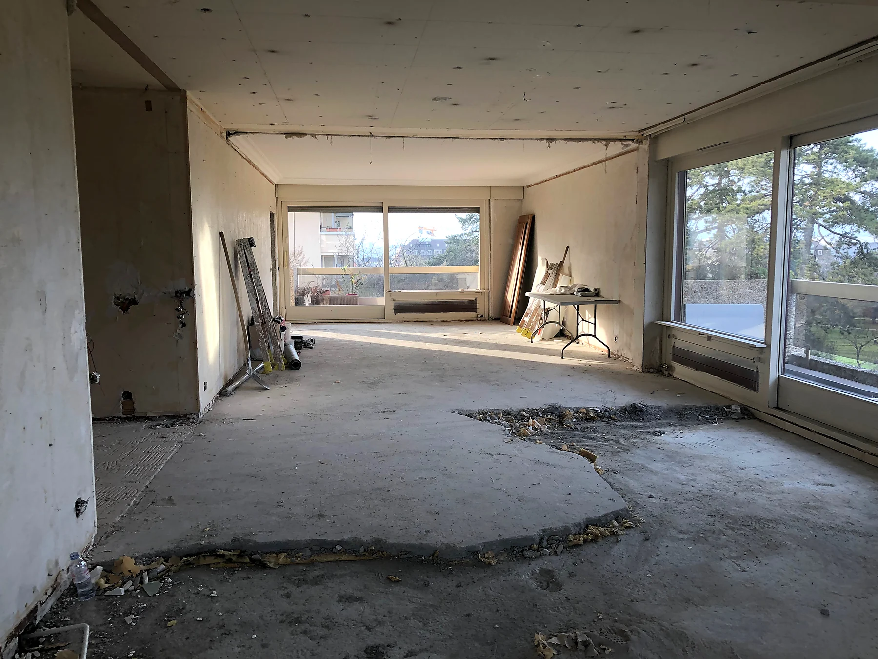 Démolition intérieure et préparation des supports